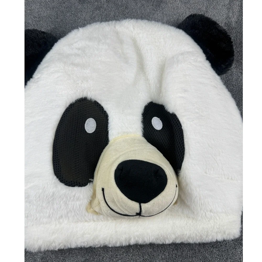 Panda Mascot‎ Head Kids Plush Costume Animal Head White Black Cosplay